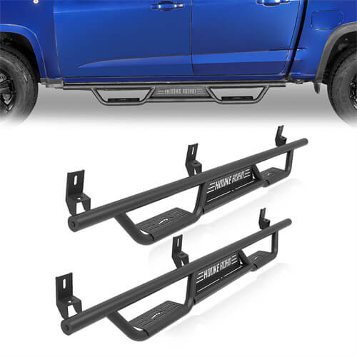 Road Trip Nerf Side Step Bars For 2015-2024 Chevy Colorado Crew Cab & GMC Canyon Crew Cab - LandShaker-lsg9103-1