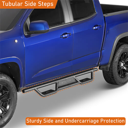 Road Trip Nerf Side Step Bars For 2015-2024 Chevy Colorado Crew Cab & GMC Canyon Crew Cab - LandShaker-lsg9103-4