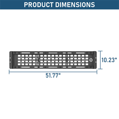 Trunk MOLLE Panel Utility Rack For 2007-2018 Jeep Wrangler JK 4-Door Hardtop - Landshaker4x4
