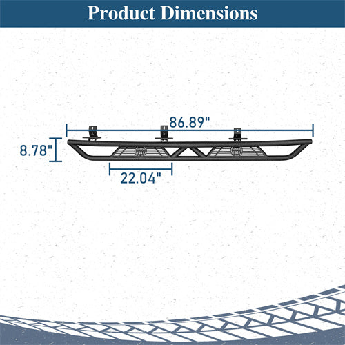 Running Boards Side Steps Nerf Bars(20-25 Jeep Gladiator JT)-LandShaker