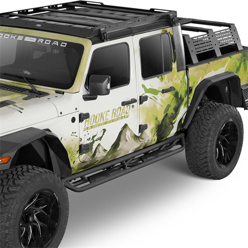 Running Boards Side Steps Nerf Bars(20-25 Jeep Gladiator JT)-LandShaker