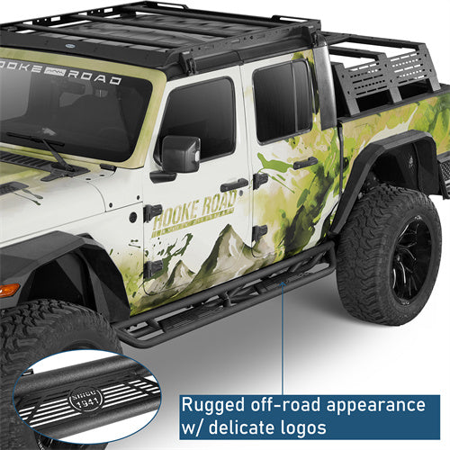 Running Boards Side Steps Nerf Bars(20-25 Jeep Gladiator JT)-LandShaker