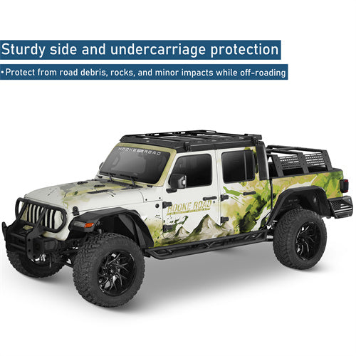 Running Boards Side Steps Nerf Bars(20-25 Jeep Gladiator JT)-LandShaker
