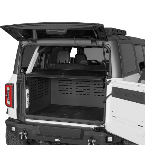 LandShaker Security Deck Enclosure Luggage Storage for 2021-2023 Ford Bronco 4-Door, Excluding Ford Bronco Sport model) lsg8925s 3
