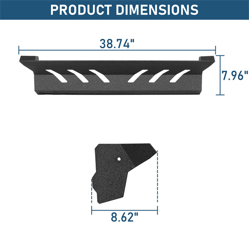 Front Skid Plate For 2018-2025 Jeep Wrangler JL & Gladiator JT - Landshaker4x4