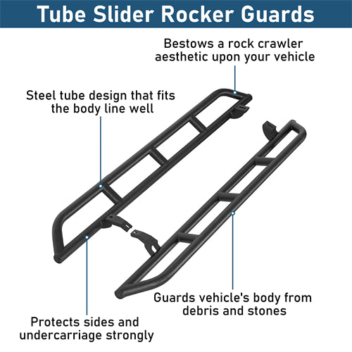 Tube Slider Rocker Guards For 2003-2009 Toyota 4Runner - Ultralisk4x4