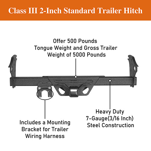 Tacoma Receiver Hitch w/2" Square Receiver Opening for 2005-2015 Toyota Tacoma - LandShaker 4x4 LSG.4012 9