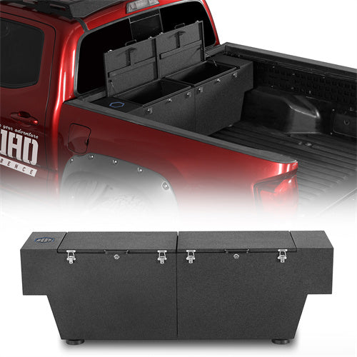 Truck Tool Box Lockable Storage Box Set For 2005-2023 Toyota Tacoma / 2015-2022 Chevy Colorado / GMC Canyon 5'2" Bed - Landshaker4x4