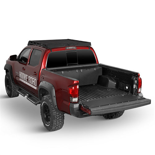 Truck Tool Box Lockable Storage Box Set For 2005-2023 Toyota Tacoma / 2015-2022 Chevy Colorado / GMC Canyon 5'2" Bed - Landshaker4x4
