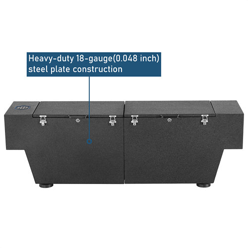 Truck Tool Box Lockable Storage Box Set For 2005-2023 Toyota Tacoma / 2015-2022 Chevy Colorado / GMC Canyon 5'2" Bed - Landshaker4x4