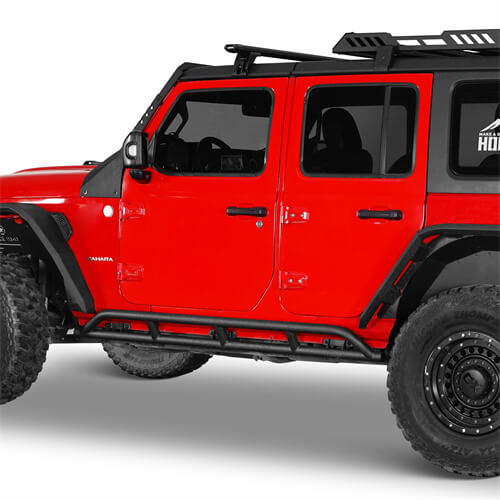 Tube Slider Rocker Guards For 2018-2024 Jeep Wrangler JL 4-Door - LandShaker-lsg3079-2