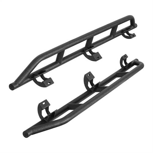 Tube Slider Rocker Guards For 2018-2024 Jeep Wrangler JL 4-Door - LandShaker-lsg3079-3