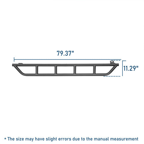 Tube Slider Rocker Guards For 2016-2023 Toyota Tacoma Double Cab - Landshaker4x4