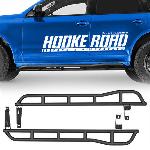 Tube Slider Rocker Guards w/ Kick-Out For 2003-2010 Porsche Cayenne 955/957 - Landshaker4x4