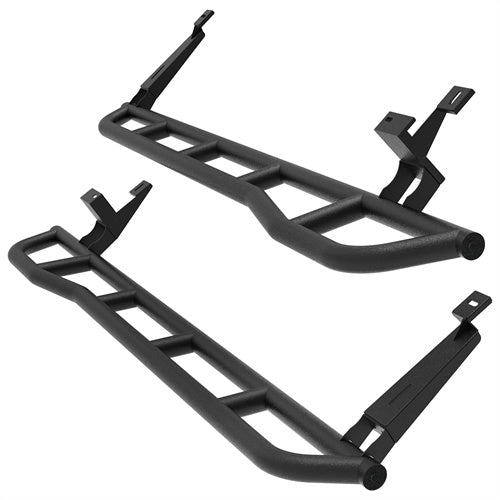 Tube Slider Rocker Guards w/ Kick-Out For 2003-2010 Porsche Cayenne 955/957 - Landshaker4x4