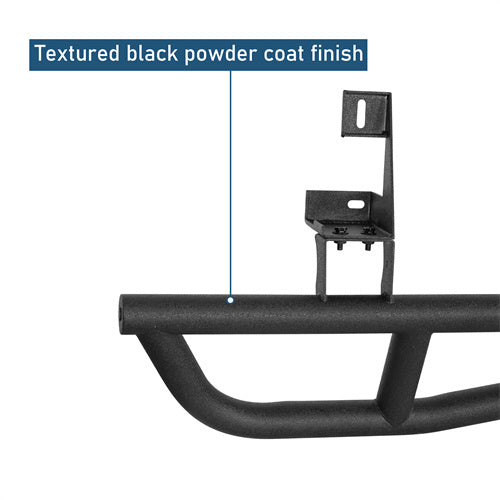 Tube Slider Rocker Guards w/ Kick-Out For 2003-2010 Porsche Cayenne 955/957 - Landshaker4x4