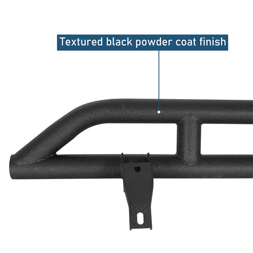 Tube Slider Rocker Guards w/ Kick-Out For 2010-2025 Toyota 4Runner (Excluding Limited, Nightshade, TRD Sport & 10-13 SR5) - Landshaker4x4