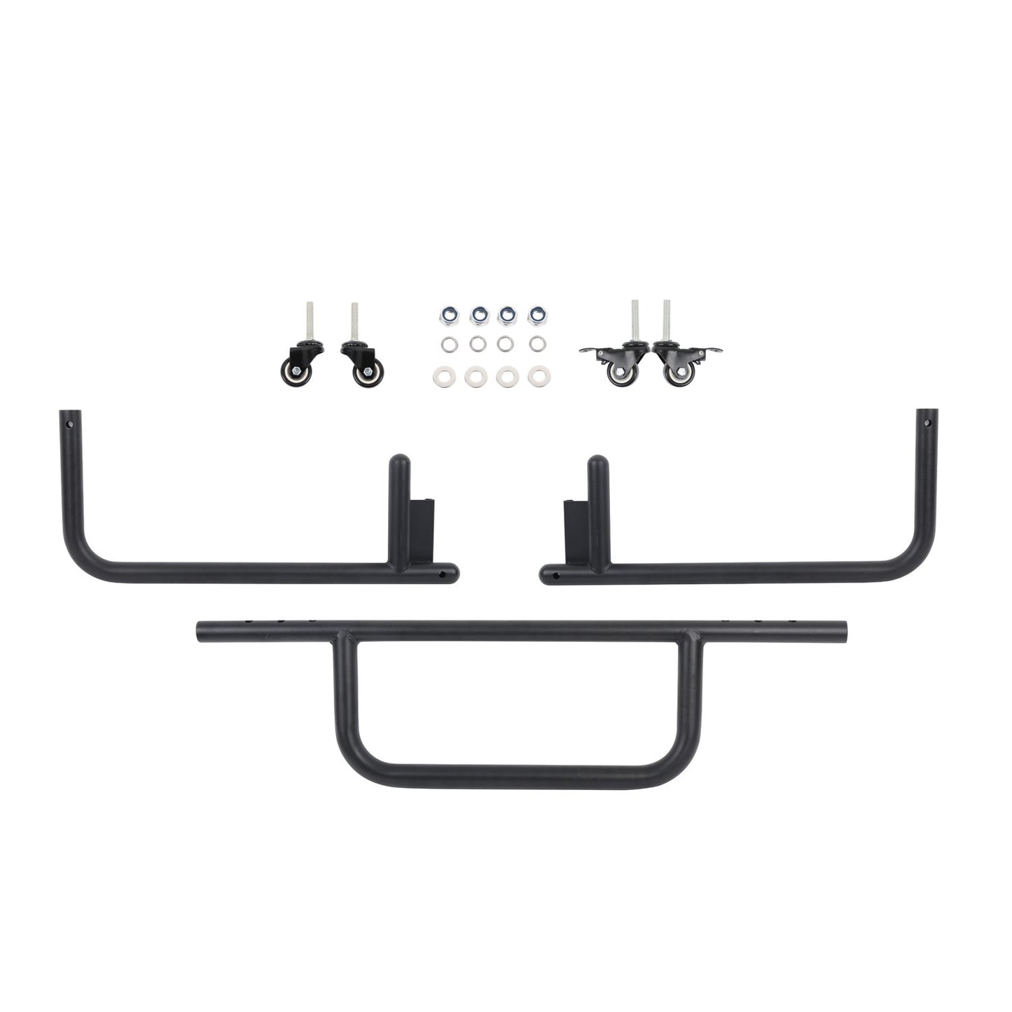 Hard Top Carrier Storage Cart Rack Black Sliding(87-25 Jeep Wrangler JK YJ TJ JL)-LandShaker
