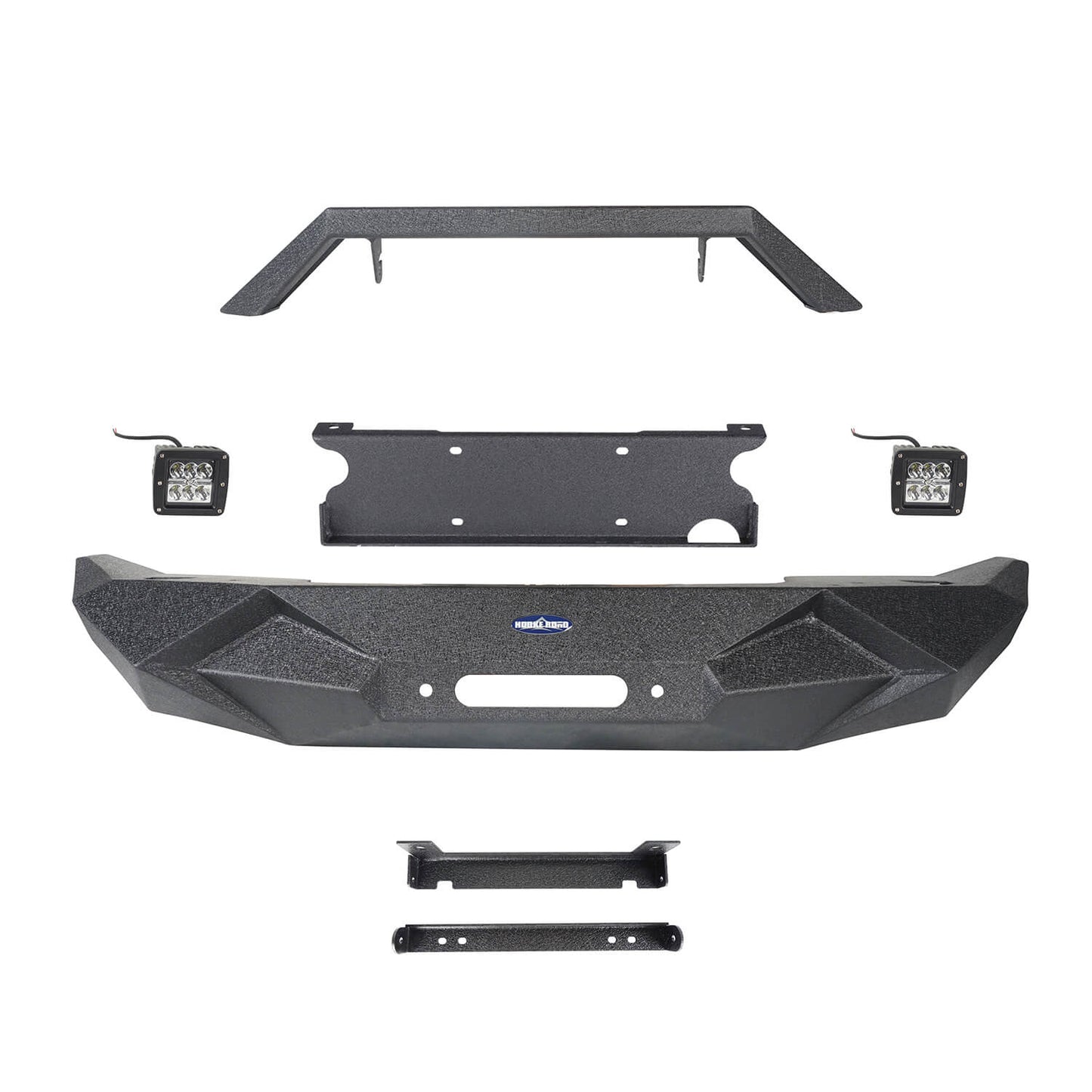Blade Master Front Bumper w/Winch Plate(07-18 Jeep Wrangler JK)-LandShaker