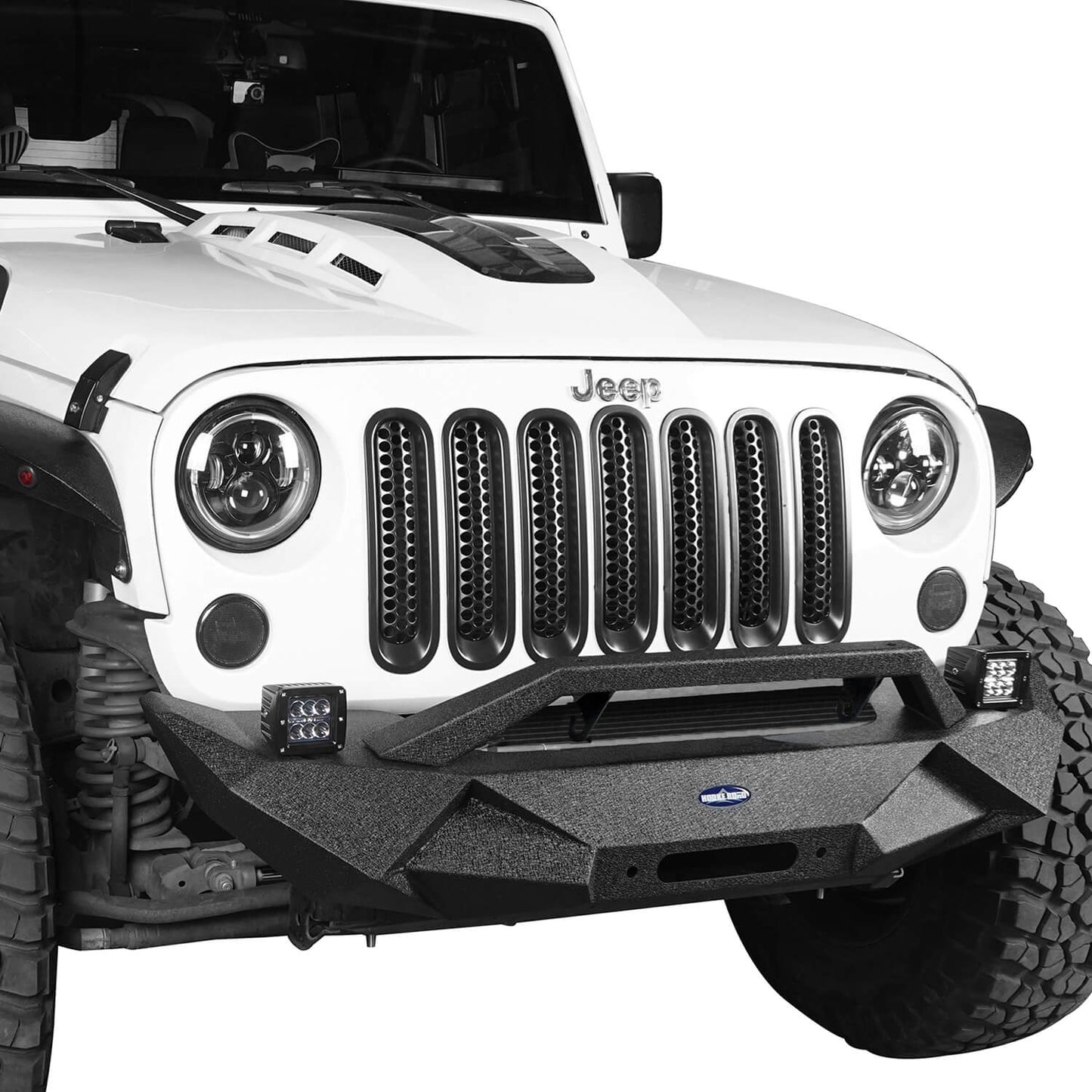 Blade Master Front Bumper w/Winch Plate(07-18 Jeep Wrangler JK)-LandShaker