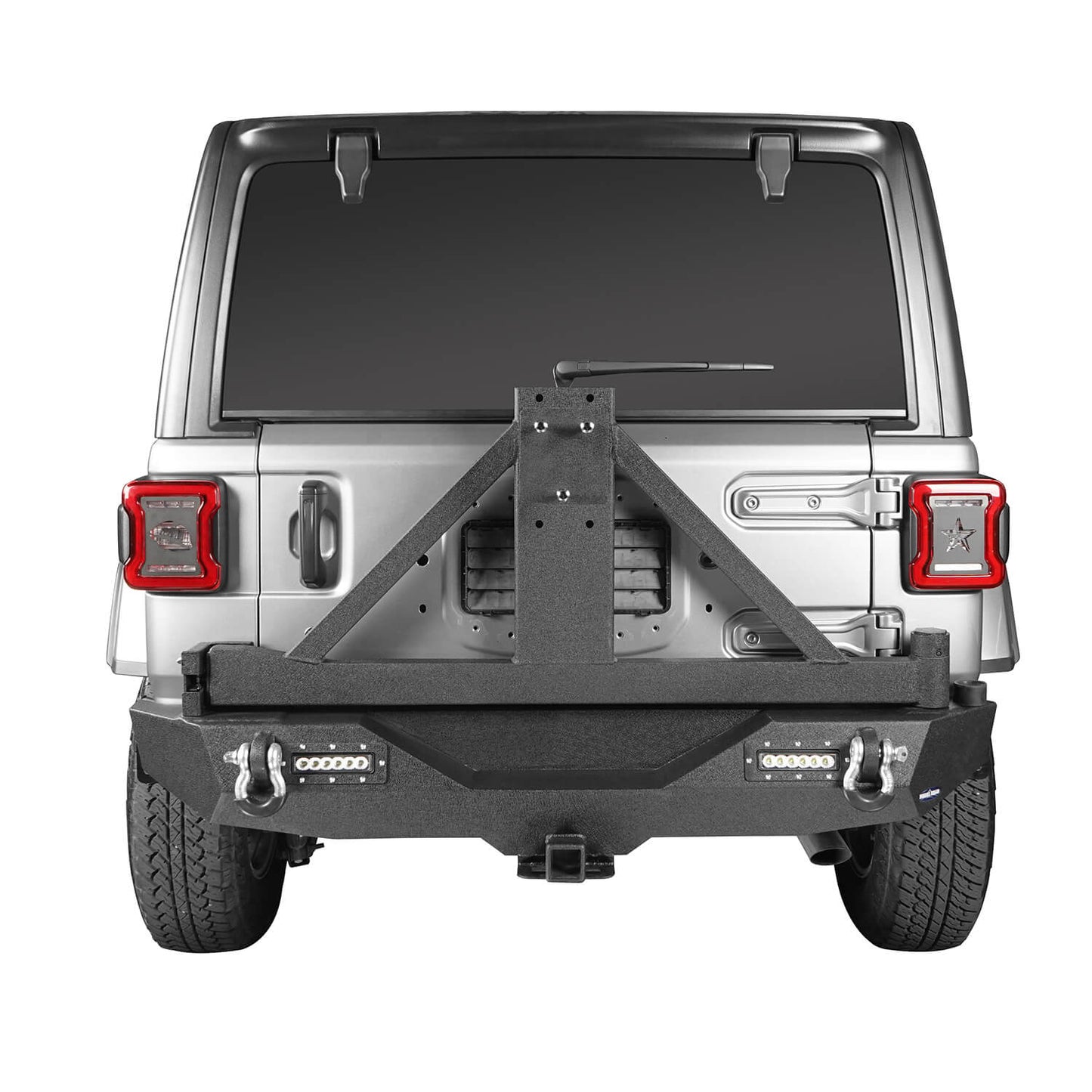 Front Bumper & Rear Bumper w/Tire Carrier(18-25 Jeep Wrangler JL)-LandShaker