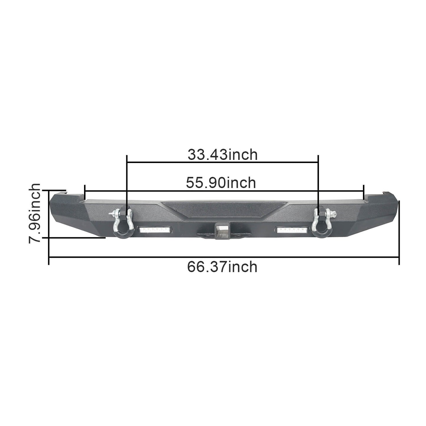 Full Width Front Bumper/Rear Bumper(84-01 Jeep Cherokee XJ)-LandShaker
