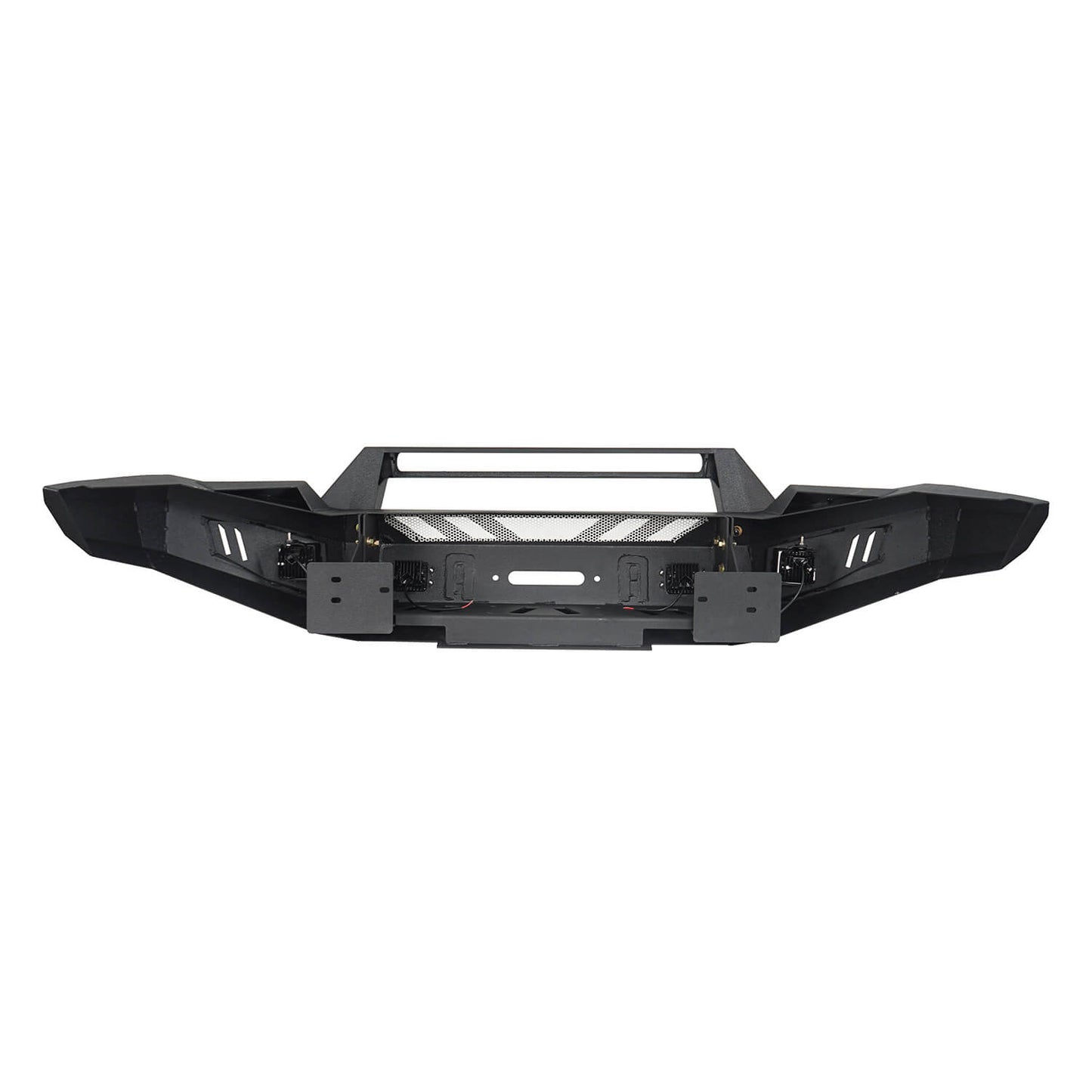 Full-Width Front Bumper with Low-Profile Hoop for 2016-2022 Toyota Tacoma 3rd Gen - LandShaker 4x4 b4201-5