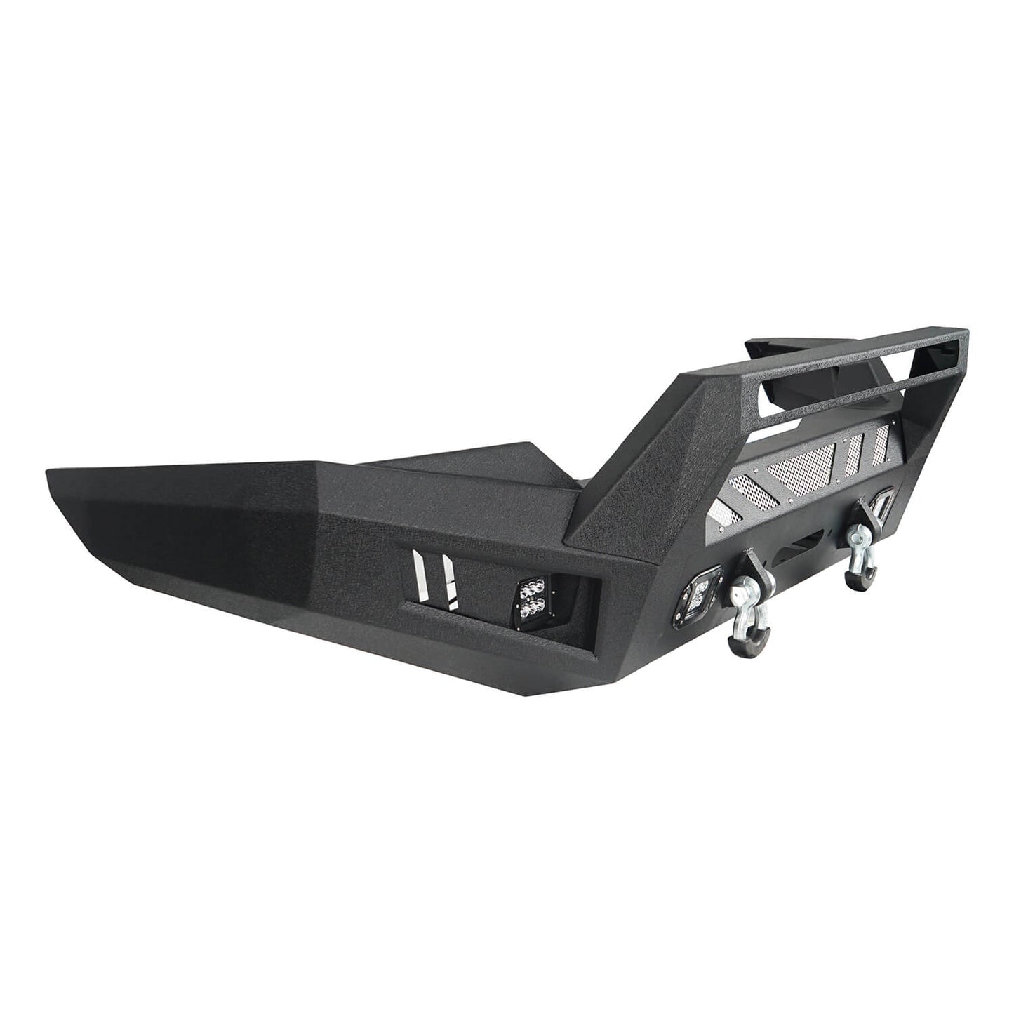 Full-Width Front Bumper with Low-Profile Hoop for 2016-2022 Toyota Tacoma 3rd Gen - LandShaker 4x4 b4201-6