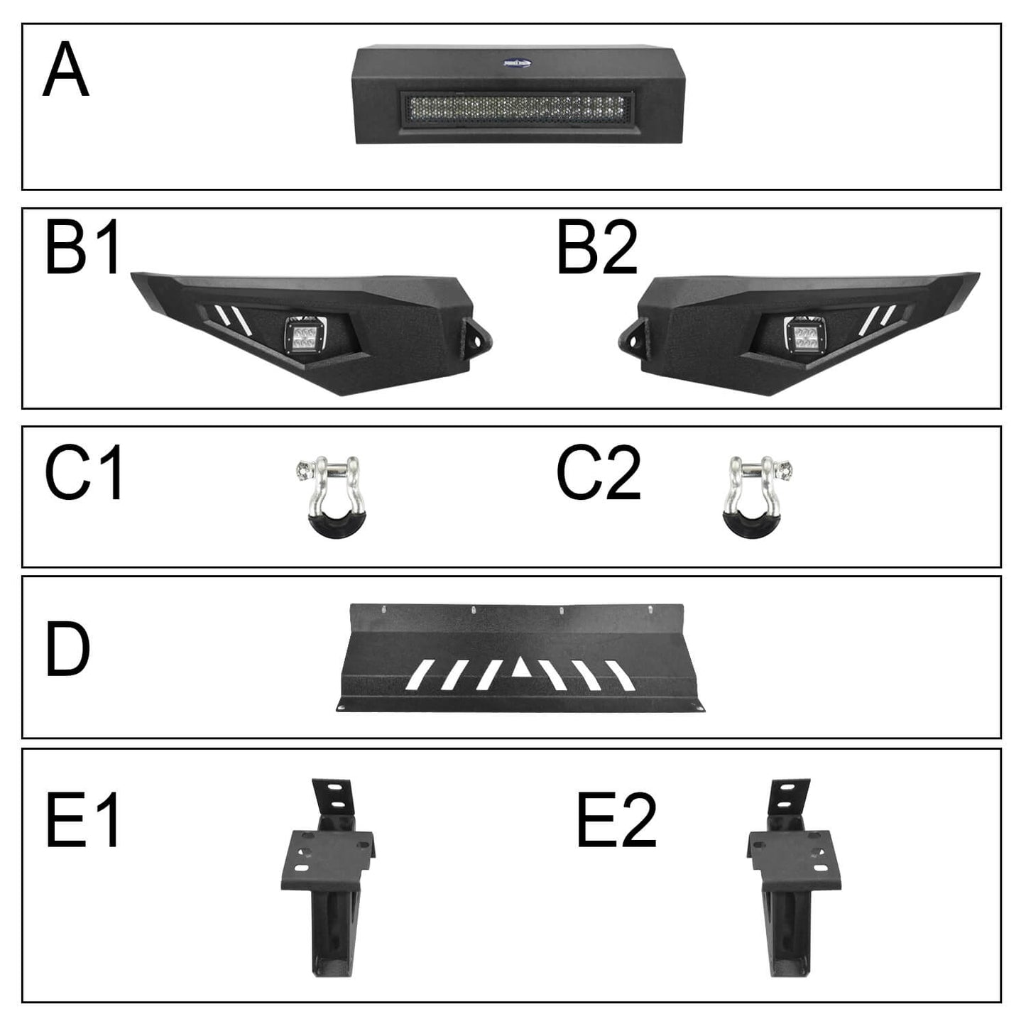Toyota Tundra Front Bumper Full Width Bumper for 2014-2021 Toyota Tundra b5001 11