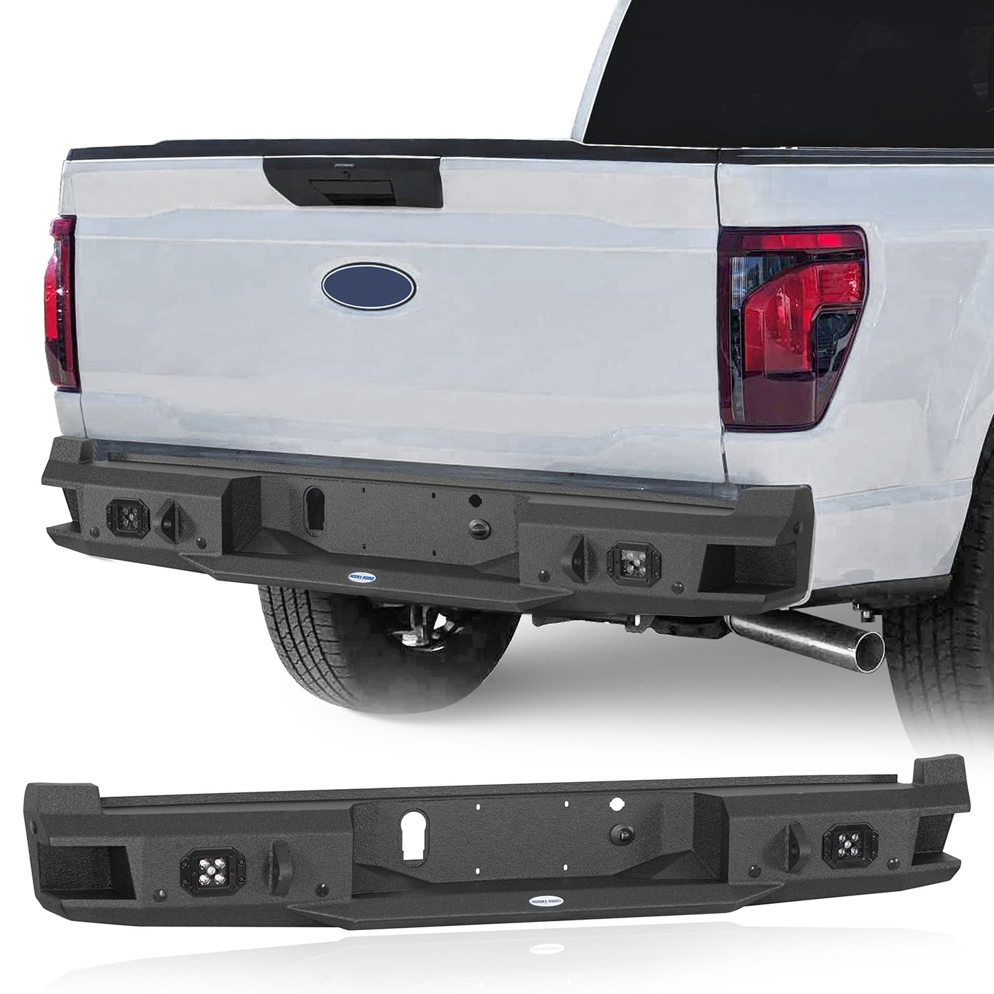 Aftermarket Rear Bumper For 2021-2025 Ford F-150(Excluding Raptor & Tremor)