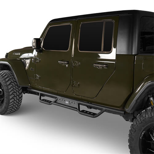 Jeep JT 4-Door Side Steps & Tubular Half Doors for 2020-2023 Jeep Gladiator - LandShaker 4x4 LSG.3009+7001 9
