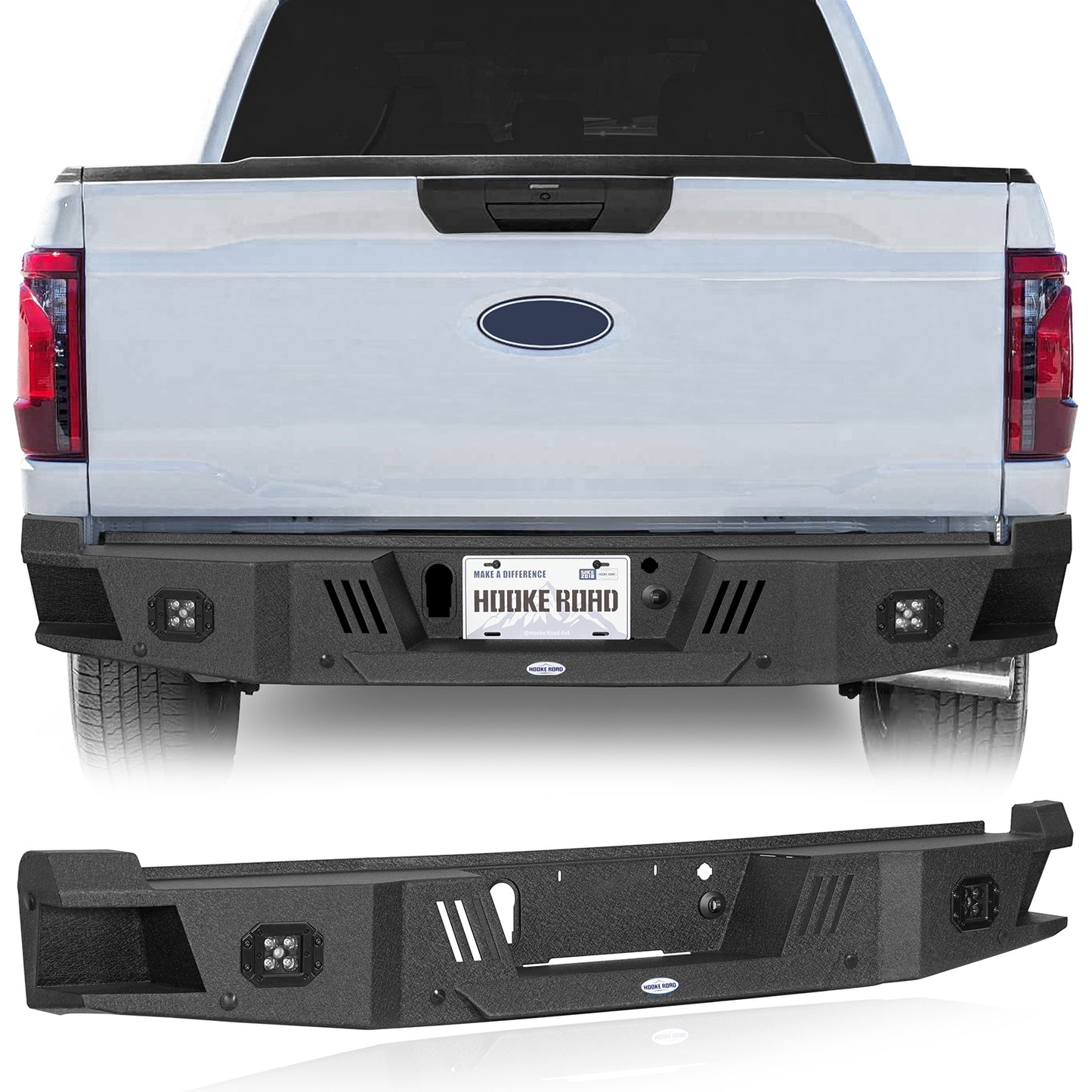 Aftermarket Guardian I Rear Bumper For 2021-2025 Ford F-150(Excluding Raptor & Tremor) - LandShaker