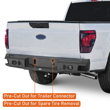Aftermarket Rear Bumper For 2021-2025 Ford F-150(Excluding Raptor & Tremor)
