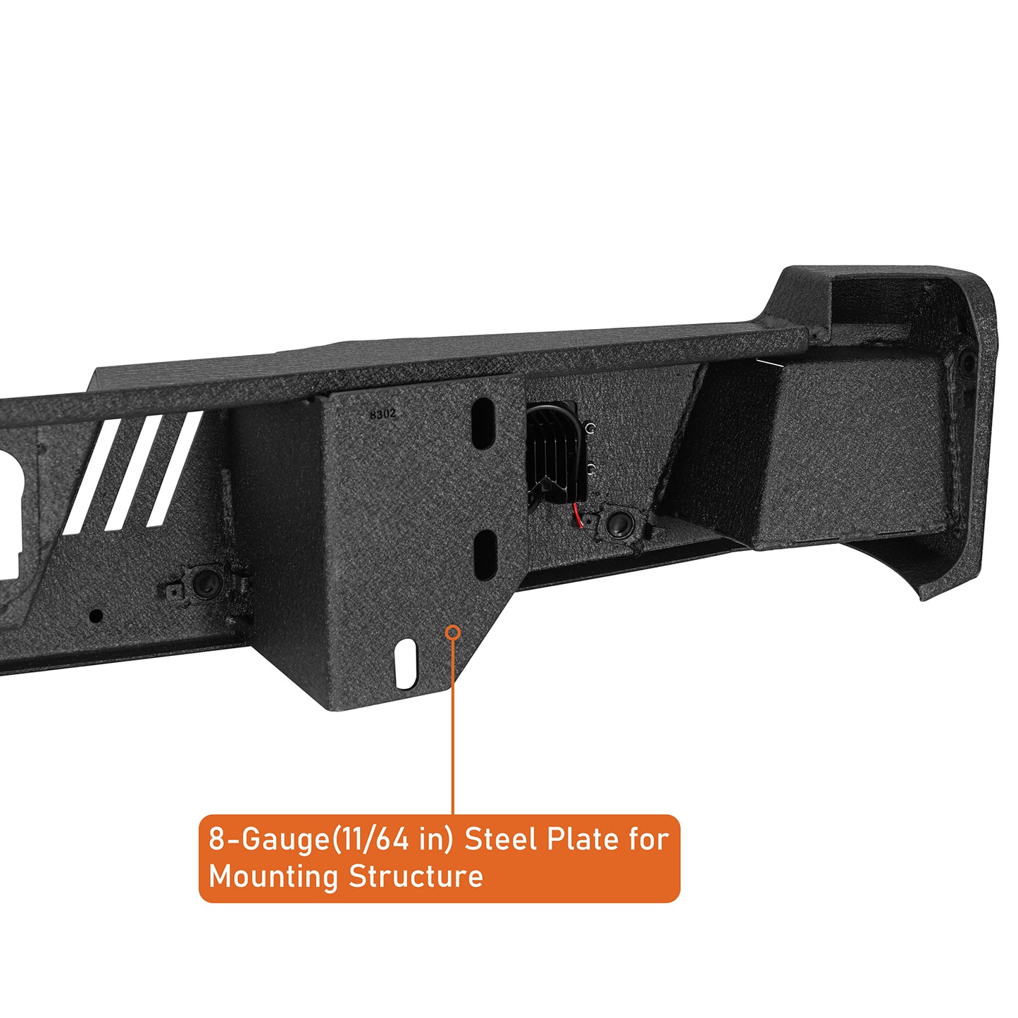 Aftermarket Guardian I Rear Bumper For 2021-2025 Ford F-150(Excluding Raptor & Tremor) - LandShaker