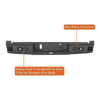 Aftermarket Rear Bumper For 2021-2025 Ford F-150(Excluding Raptor & Tremor)