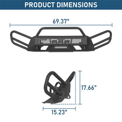 Blink Stubby Front Bumper For 2015-2020 Chevy Colorado (Excluding ZR2 Models) - Landshaker4x4