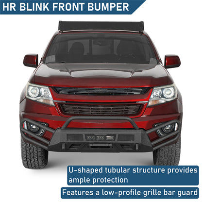 Blink Stubby Front Bumper For 2015-2020 Chevy Colorado (Excluding ZR2 Models) - Landshaker4x4