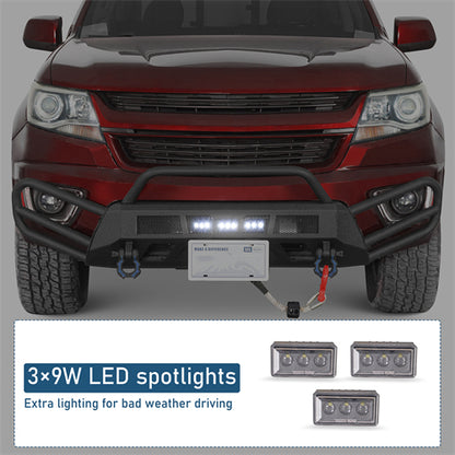 Blink Stubby Front Bumper For 2015-2020 Chevy Colorado (Excluding ZR2 Models) - Landshaker4x4