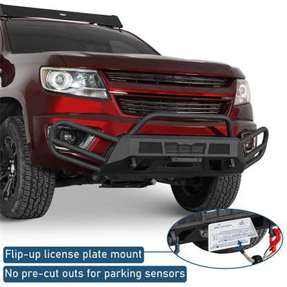 Blink Stubby Front Bumper For 2015-2020 Chevy Colorado (Excluding ZR2 Models) - Landshaker4x4