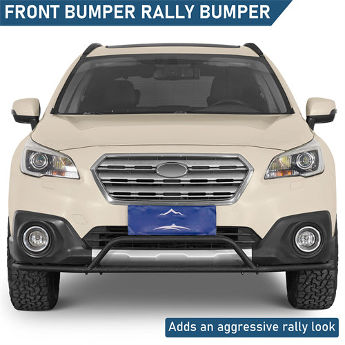 Front Bumper Rally Tubular Bumper For 2015-2019 Subaru Outback - Landshaker4x4