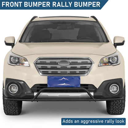 Front Bumper Rally Tubular Bumper For 2015-2019 Subaru Outback - Landshaker4x4