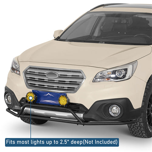 Front Bumper Rally Tubular Bumper For 2015-2019 Subaru Outback - Landshaker4x4