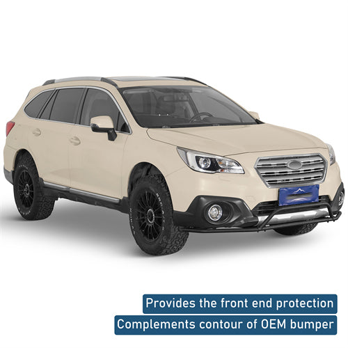 Front Bumper Rally Tubular Bumper For 2015-2019 Subaru Outback - Landshaker4x4