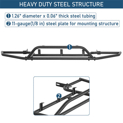 Front Bumper Rally Tubular Bumper For 2015-2019 Subaru Outback - Landshaker4x4