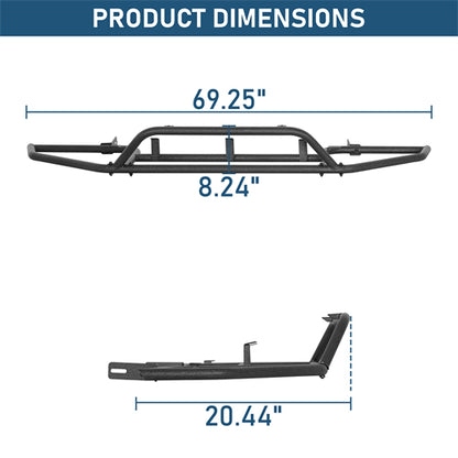 Front Bumper Rally Tubular Bumper For 2015-2019 Subaru Outback - Landshaker4x4