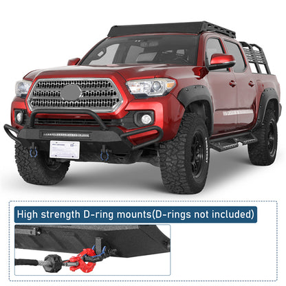 Blink Stubby Front Bumper w/ Side Tube Guard For 2016-2023 Toyota Tacoma - Landshaker4x4