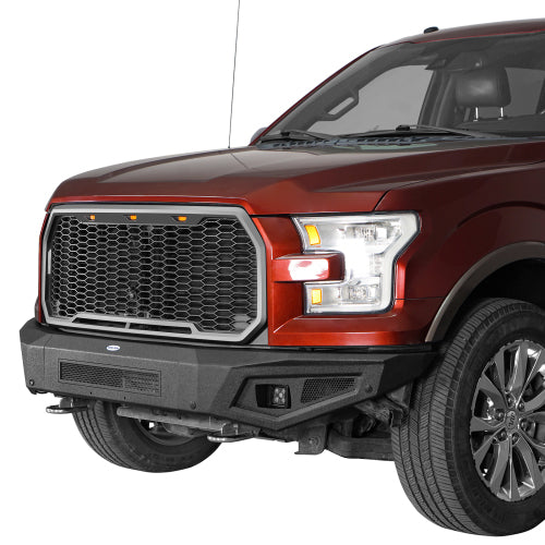 LandShaker Aftermarket Full-Width Front Bumper for 2015-2017 Ford F-150, Excluding Raptor lsg8282 2