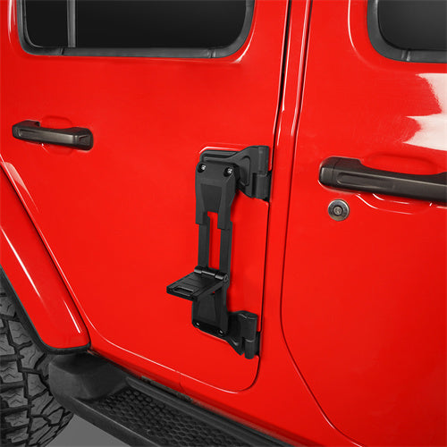 Aluminum Door Hinge Steps Pack of 2 For 2007-2022 Jeep Wrangler JK & JL - LandShaker4x4