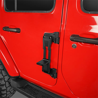 Aluminum Door Hinge Steps Pack of 2 For 2007-2022 Jeep Wrangler JK & JL - LandShaker4x4