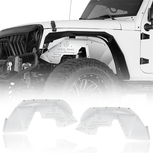 Aluminum Front & Rear Inner Fender Liners For 2007-2018 Jeep Wrangler JK - LandShaker4x4